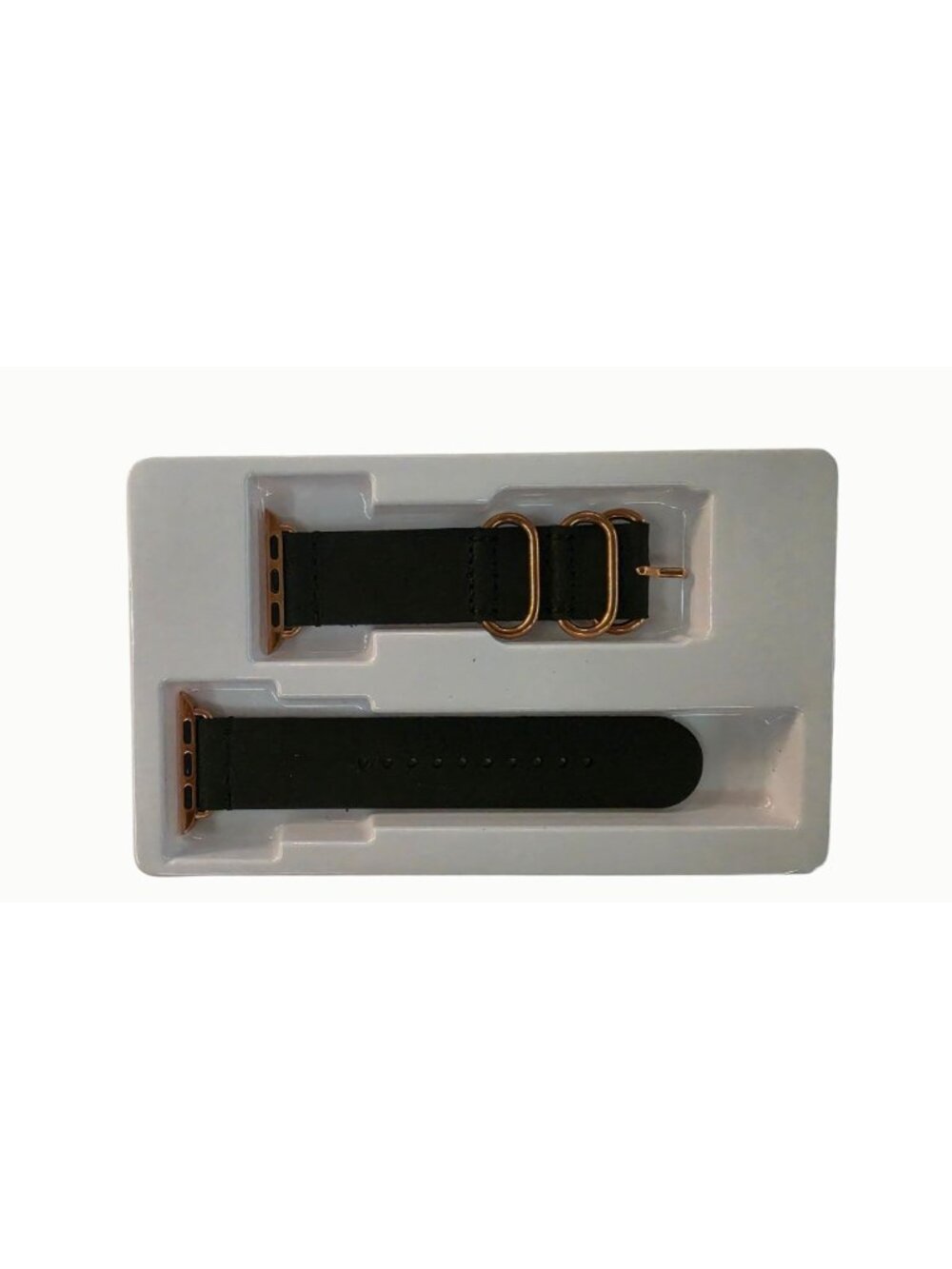 FEIXI Retro3Buckle Leather Apple Watch Bands 38/40/41mm Coffee & Black 2 Pack - Picture 2 of 5